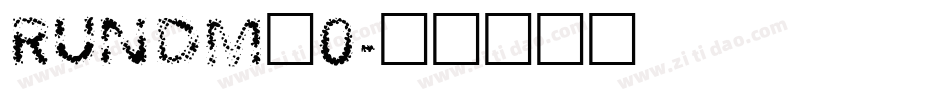 RUNDM_0字体转换