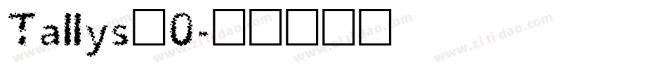 Tallys_0字体转换
