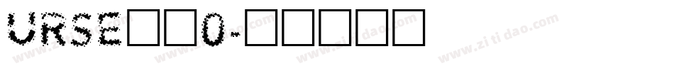 URSE__0字体转换