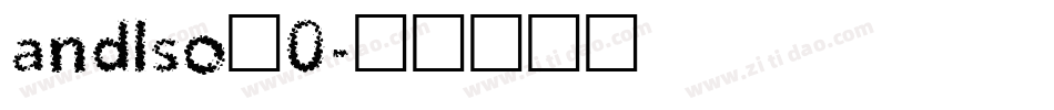andlso_0字体转换