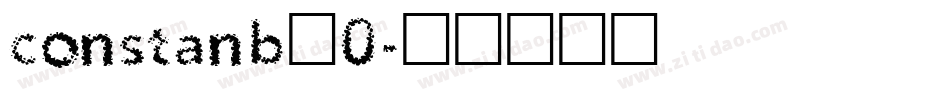 constanb_0字体转换