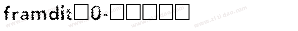 framdit_0字体转换