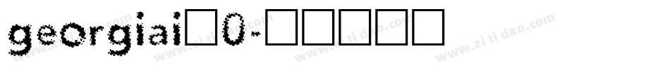 georgiai_0字体转换