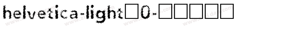 helvetica-light_0字体转换