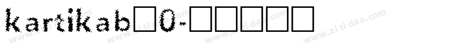 kartikab_0字体转换
