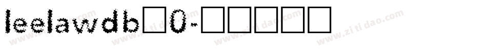 leelawdb_0字体转换