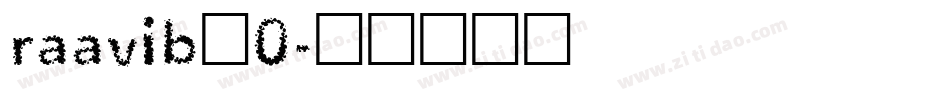 raavib_0字体转换