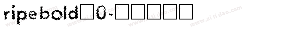 ripebold_0字体转换