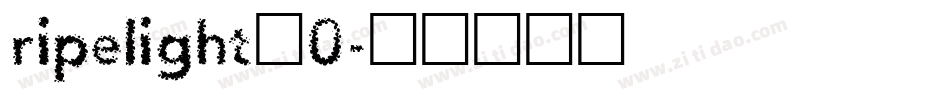 ripelight_0字体转换