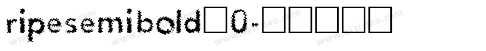 ripesemibold_0字体转换