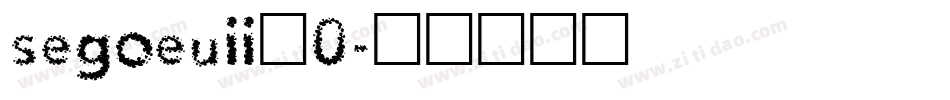 segoeuii_0字体转换