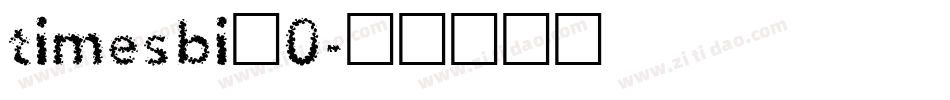 timesbi_0字体转换