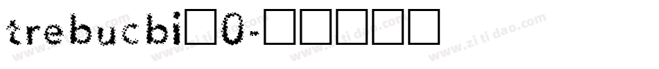 trebucbi_0字体转换