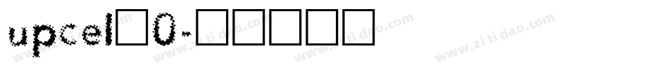 upcel_0字体转换