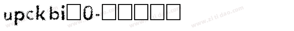 upckbi_0字体转换