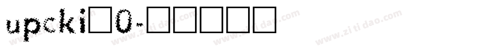 upcki_0字体转换