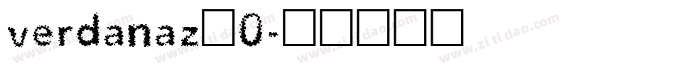 verdanaz_0字体转换