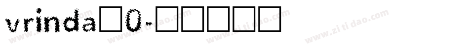vrinda_0字体转换