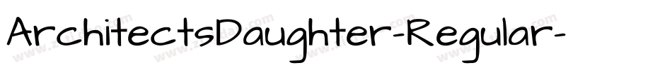 ArchitectsDaughter-Regular字体转换