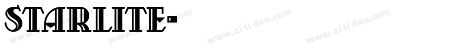 Starlite字体转换