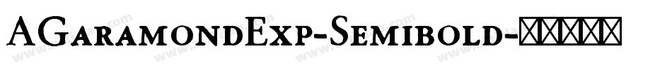 AGaramondExp-Semibold字体转换