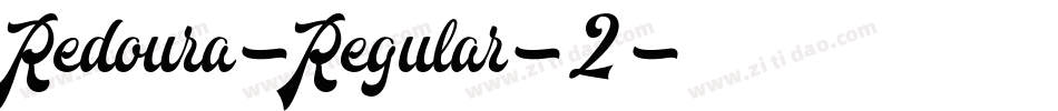 Redoura-Regular-2字体转换