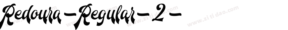 Redoura-Regular-2字体转换