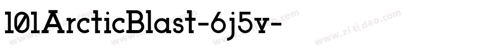 101ArcticBlast-6j5v字体转换