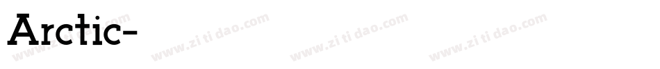 Arctic字体转换