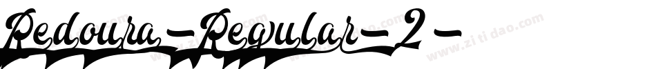 Redoura-Regular-2字体转换