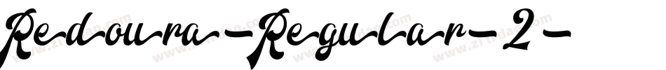 Redoura-Regular-2字体转换