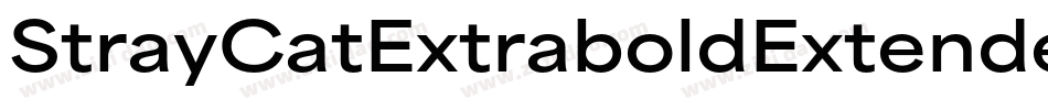 StrayCatExtraboldExtendedOblique-95P5字体转换