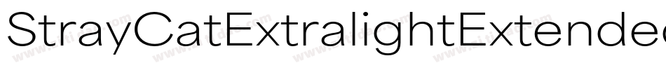 StrayCatExtralightExtended-BreV字体转换