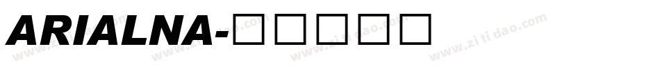 ARIALNA字体转换
