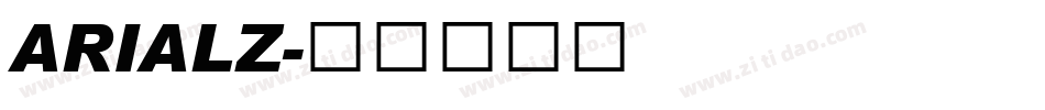 ARIALZ字体转换
