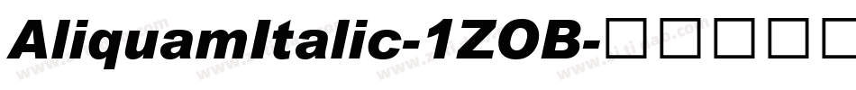 AliquamItalic-1ZOB字体转换