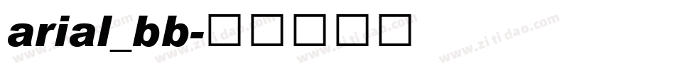 arial_bb字体转换
