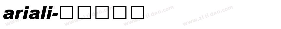 ariali字体转换