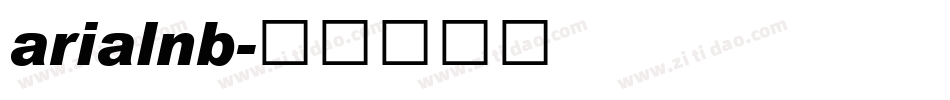 arialnb字体转换