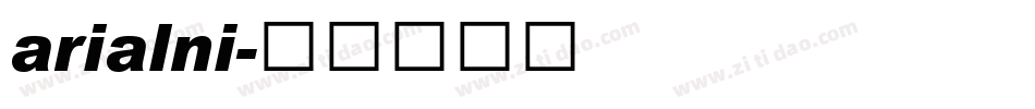 arialni字体转换