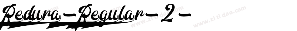 Redoura-Regular-2字体转换