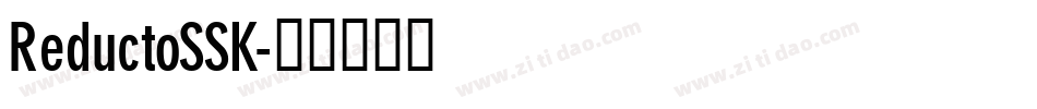 ReductoSSK字体转换