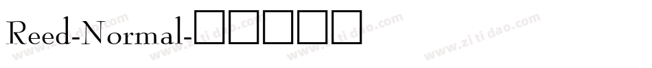 Reed-Normal字体转换