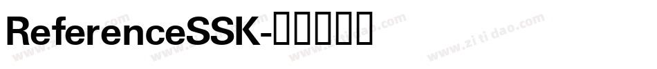 ReferenceSSK字体转换
