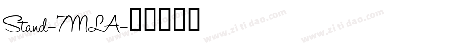 Stand-7MLA字体转换