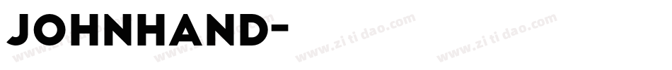 JOHNHAND字体转换