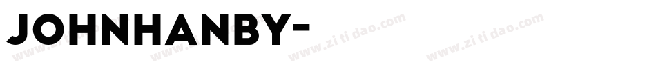 johnhanby字体转换
