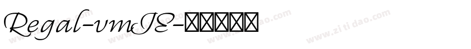 Regal-vmJE字体转换
