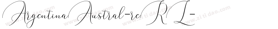 ArgentinaAustral-reRL字体转换