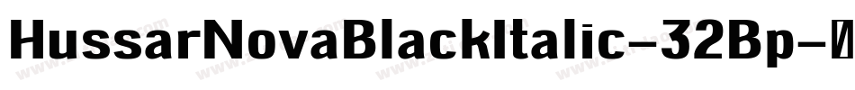HussarNovaBlackItalic-32Bp字体转换